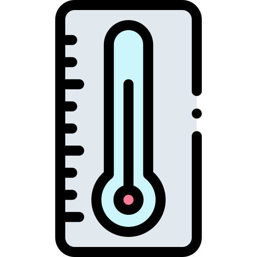 thermometer Detailed Rounded Lineal color icon