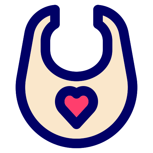 Baby bib Generic Outline Color icon