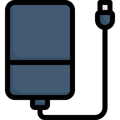 Hard disk Generic Outline Color icon