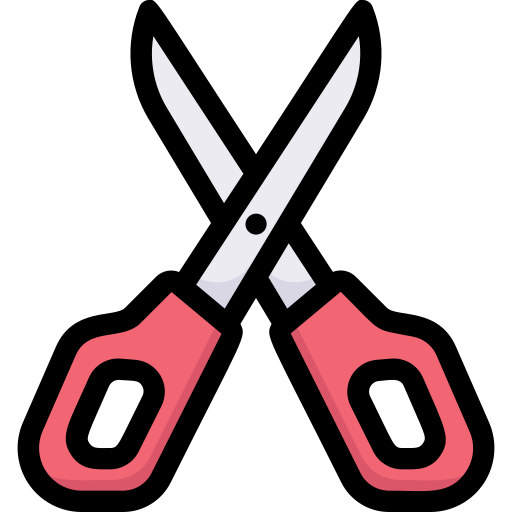 Scissors Generic Outline Color icon