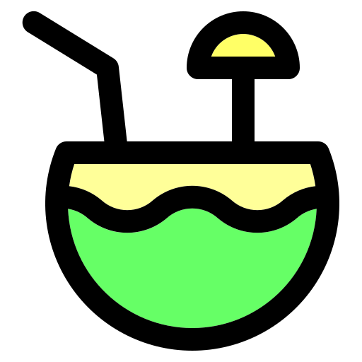 코코넛 음료 Generic Outline Color icon