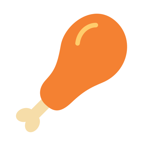 Chicken thigh Generic Flat icon