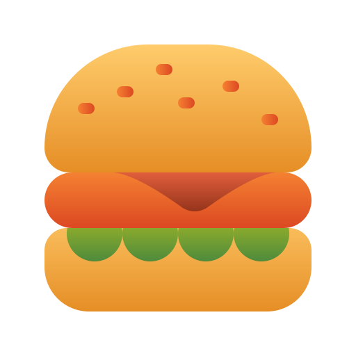 Бургер Generic Flat Gradient иконка