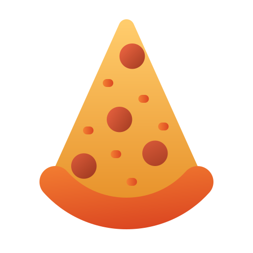 кусок пиццы Generic Flat Gradient иконка