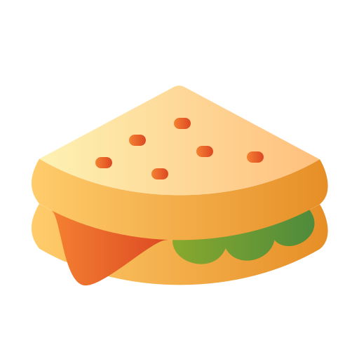 Бутерброд Generic Flat Gradient иконка