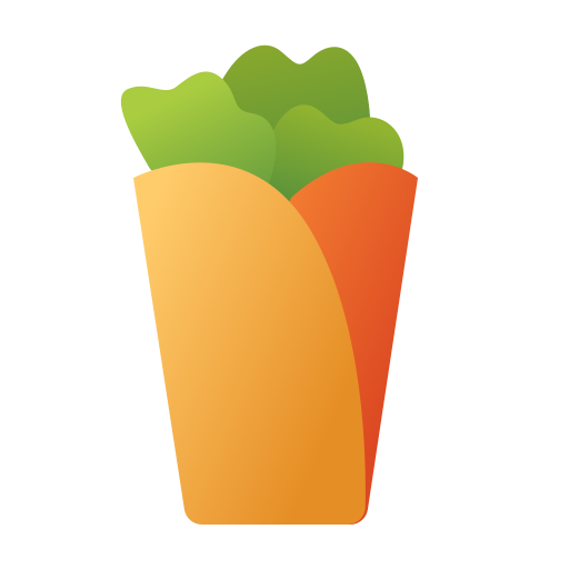 kebab Generic Flat Gradient icoon