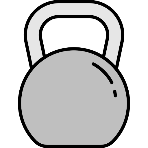 kettlebell Generic Outline Color icoon