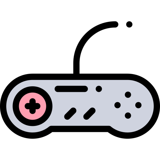 spielcontroller Detailed Rounded Lineal color icon