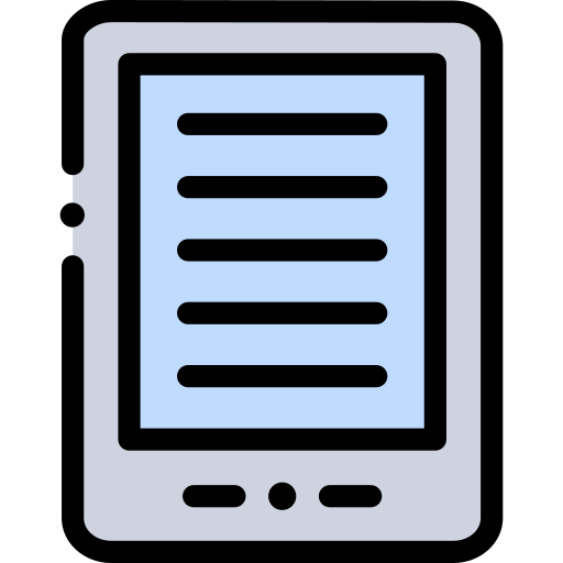 Ebook Detailed Rounded Lineal color icon