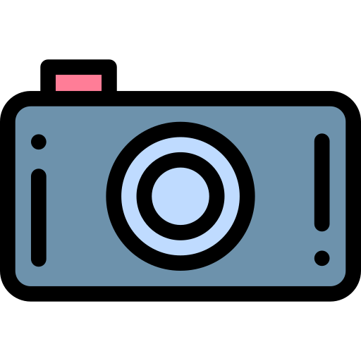 fotoapparat Detailed Rounded Lineal color icon