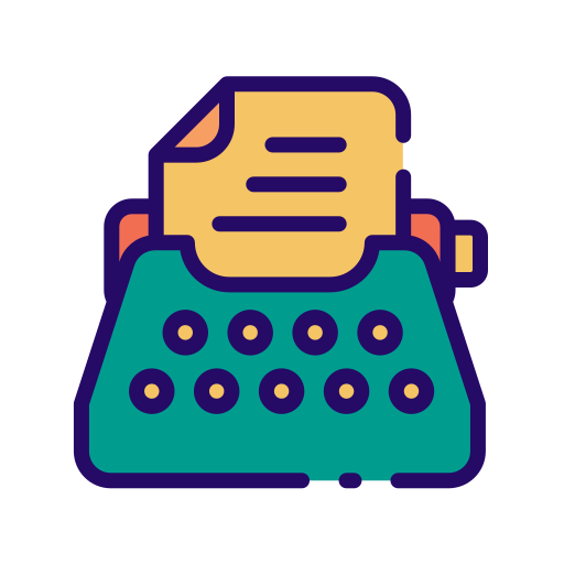 máquina de escribir Good Ware Lineal Color icono