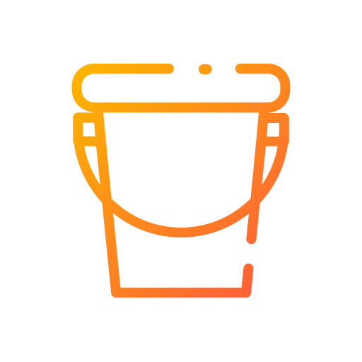 Bucket Good Ware Gradient icon