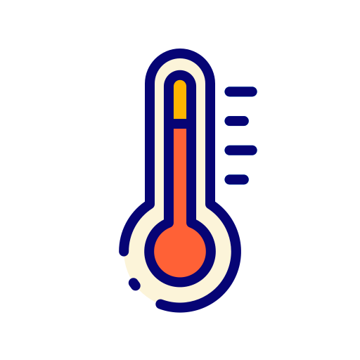 Thermometer Good Ware Lineal Color icon