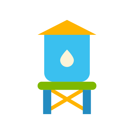 torre de agua Good Ware Flat icono
