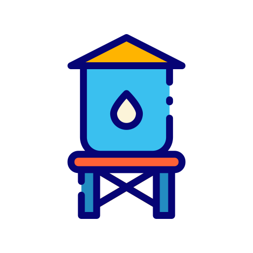 watertoren Good Ware Lineal Color icoon