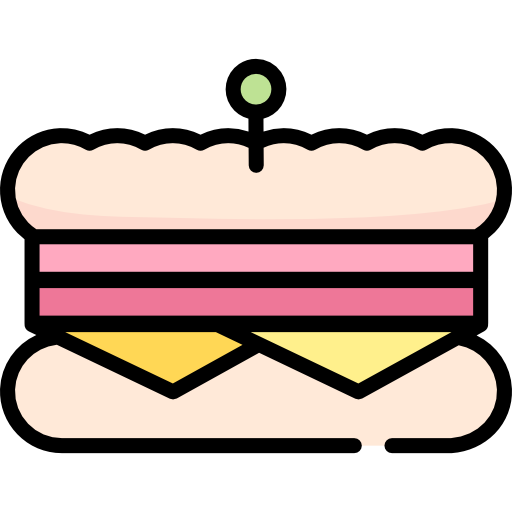 샌드위치 Special Lineal color icon