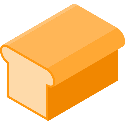 Хлеб Isometric Flat иконка