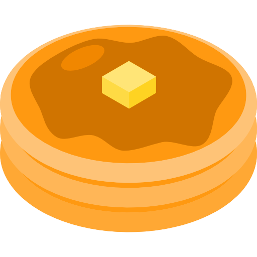 pancake Isometric Flat icona