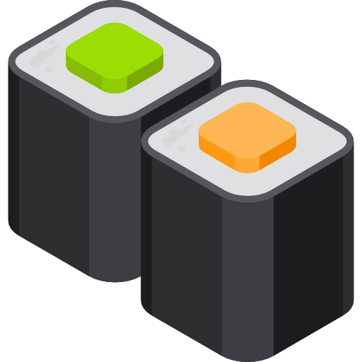 sushi Isometric Flat icoon