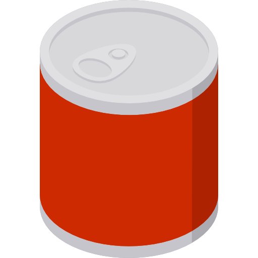 Canned food Isometric Flat icon