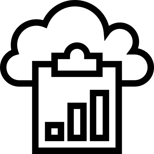 cloud computing Dinosoft Lineal icona