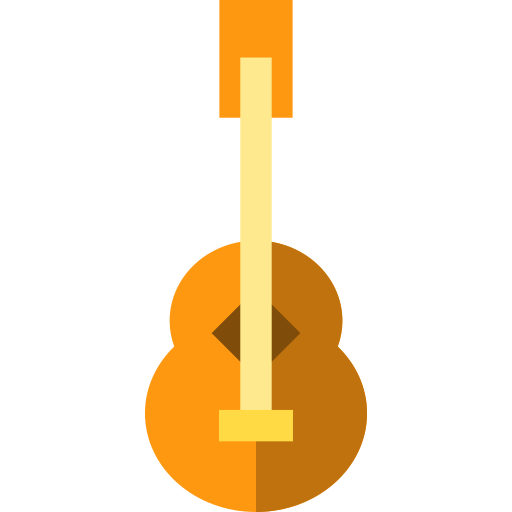 gitarre Basic Straight Flat icon