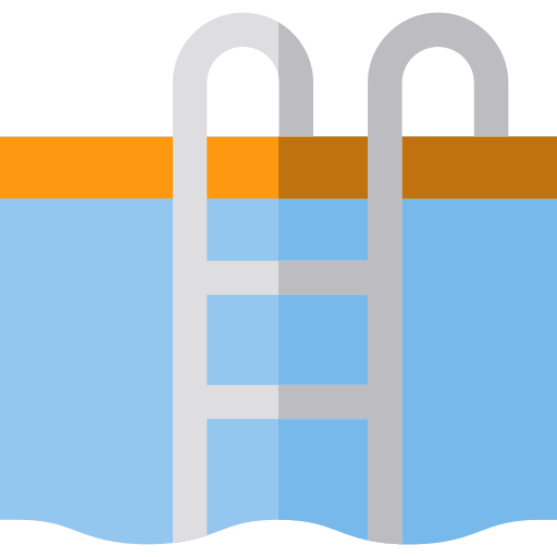 Swimming pool Basic Straight Flat icon