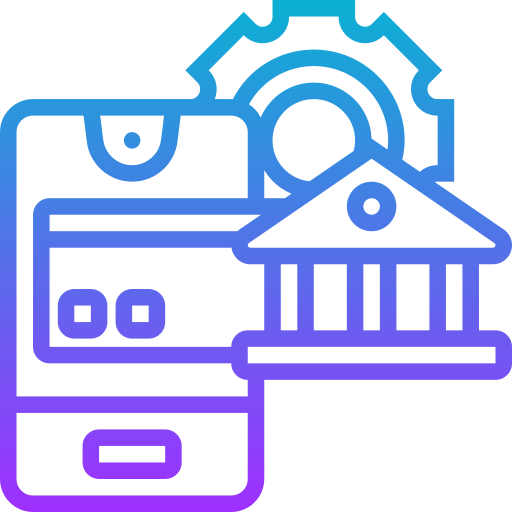 Онлайн банкинг Meticulous Gradient иконка