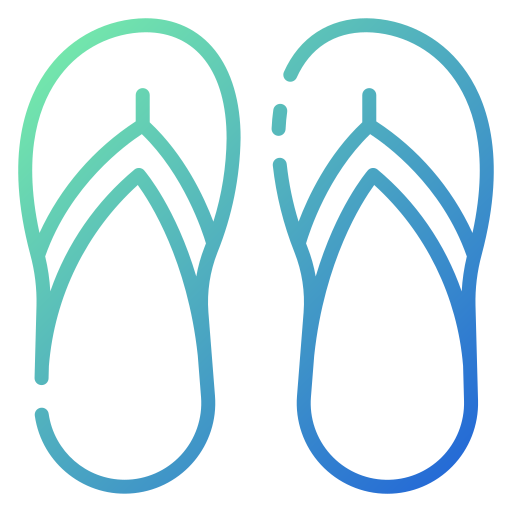 flip flops Good Ware Gradient icon