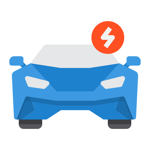 Electric car itim2101 Flat icon