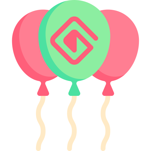 balões Special Flat Ícone