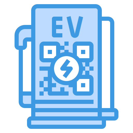 elektrizitätsstation itim2101 Blue icon