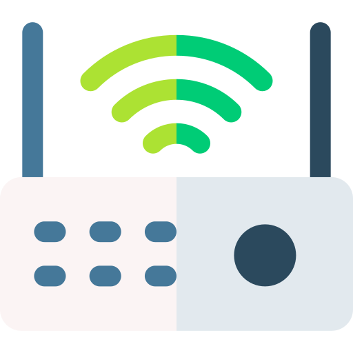 router wifi Basic Rounded Flat ikona