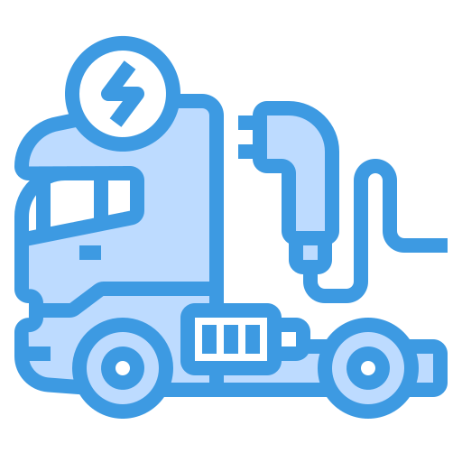 Electric transport itim2101 Blue icon