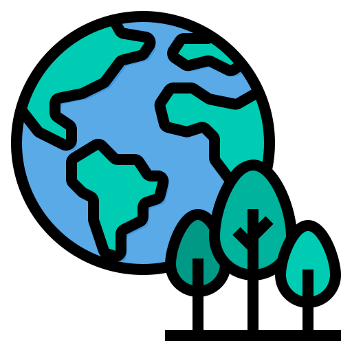 緑の地球 itim2101 Lineal Color icon