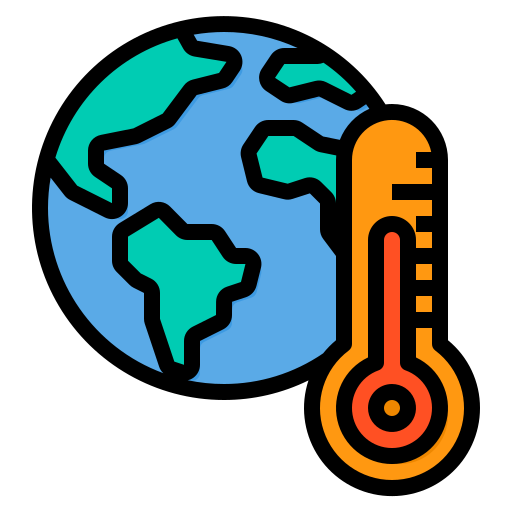地球温暖化 itim2101 Lineal Color icon