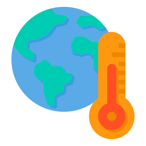 地球温暖化 itim2101 Flat icon