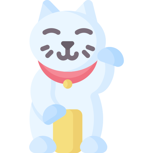gato chino de la suerte Special Flat icono