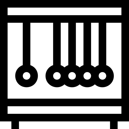 de wieg van newton Basic Straight Lineal icoon