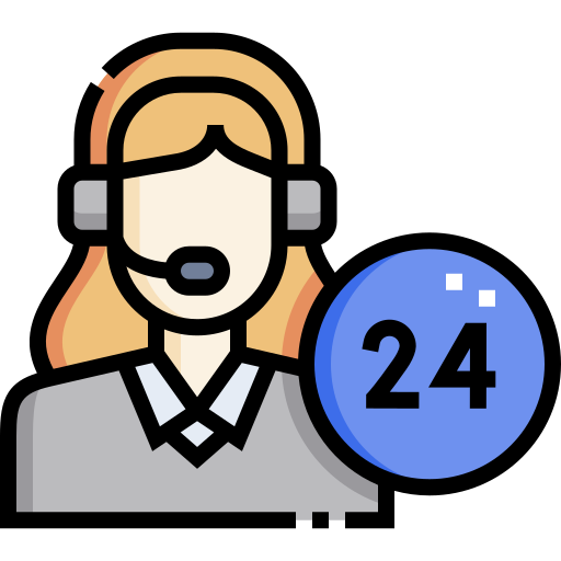 Customer service agent Detailed Straight Lineal color icon