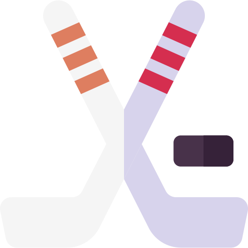 hokej na lodzie Basic Rounded Flat ikona