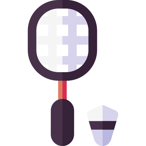 badminton Basic Rounded Flat icoon