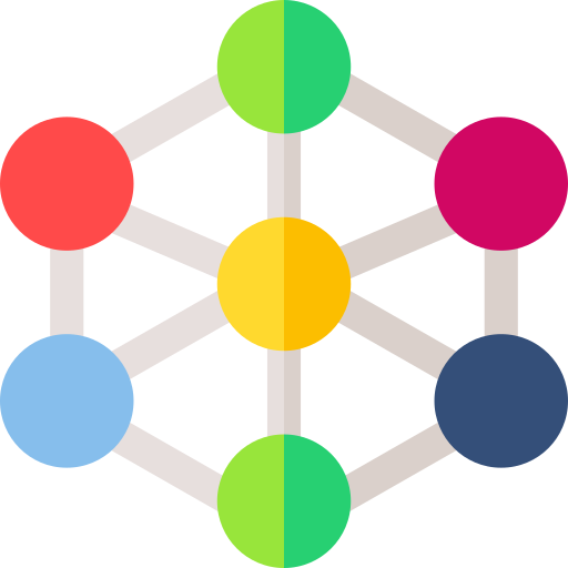 Molecule Basic Straight Flat icon