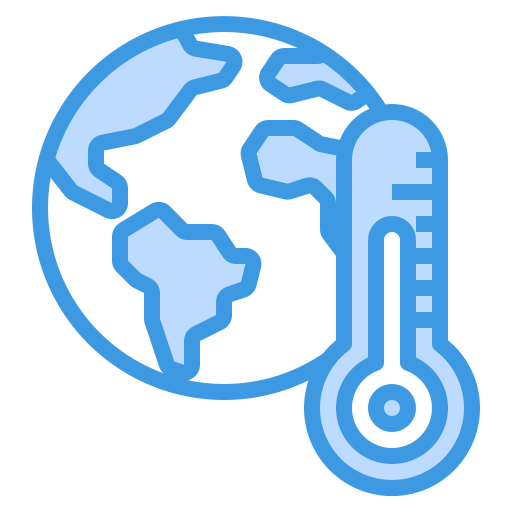 Global warming itim2101 Blue icon