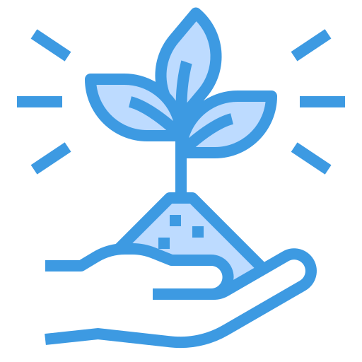 식물 itim2101 Blue icon