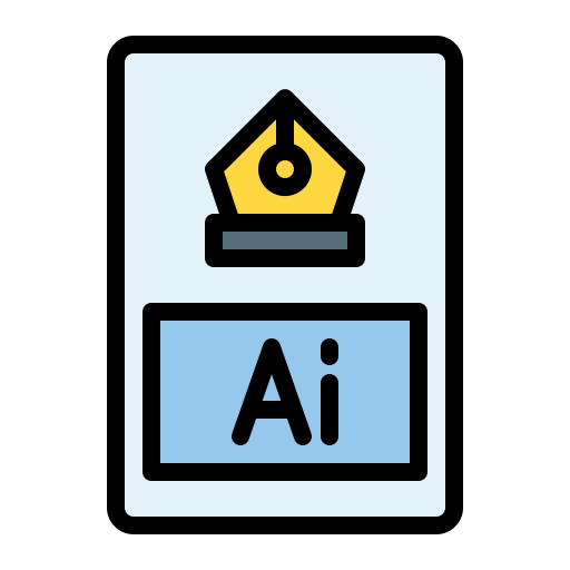 aiファイル Generic Outline Color icon