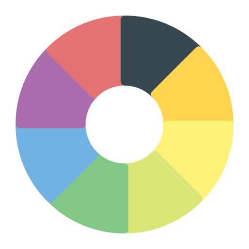 paleta de cores Generic Flat Ícone