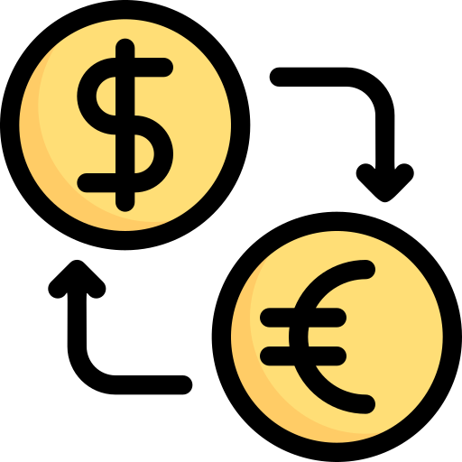 cambio di valuta Generic Outline Color icona
