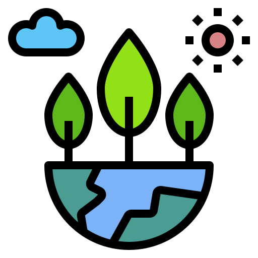 生態系 Generic Outline Color icon