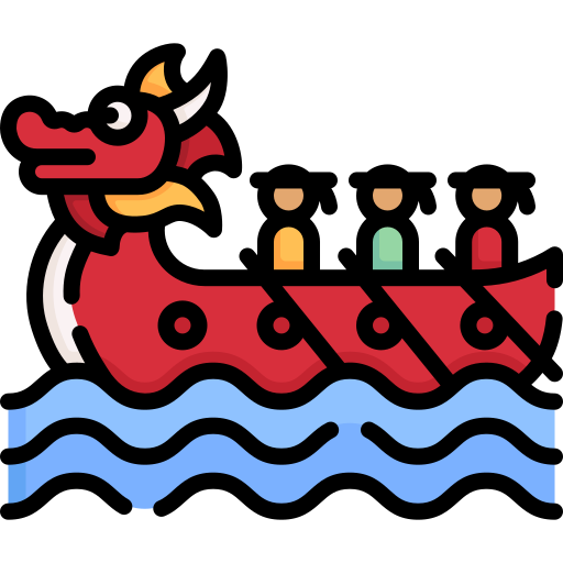 Dragon boat Special Lineal color icon